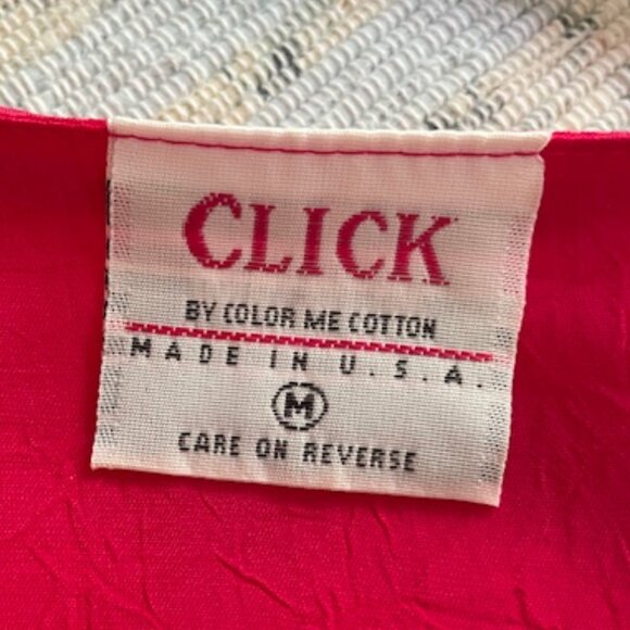 Click Hot Pink Flapper Style Dress Size L - Picture 3 of 4